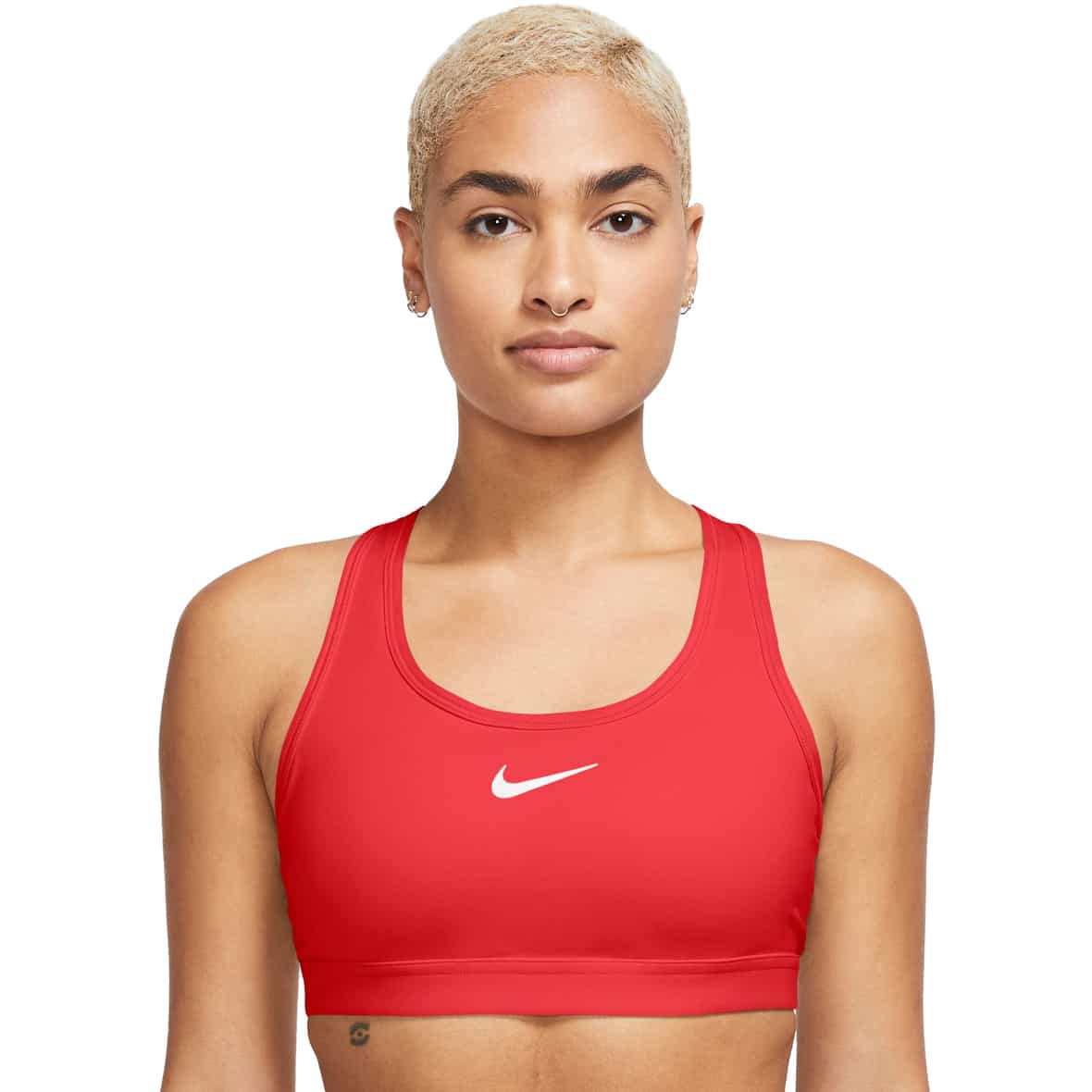 Swoosh Medium Support Damen Sport-BH Hellrot_696__LT CRIMSON/WHITE | L