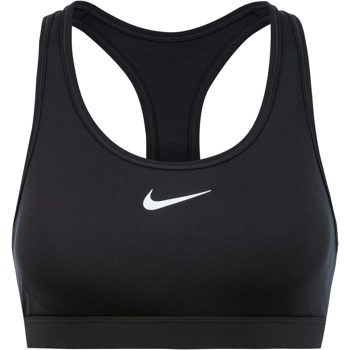 Swoosh Medium Support Damen Sport-BH Schwarz_010__BLACK/WHITE | XS