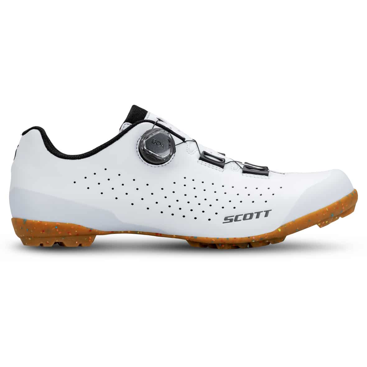 Gravel Pro Herren Fahrradschuhe Weiß_1035__WHITE/BLACK | 47