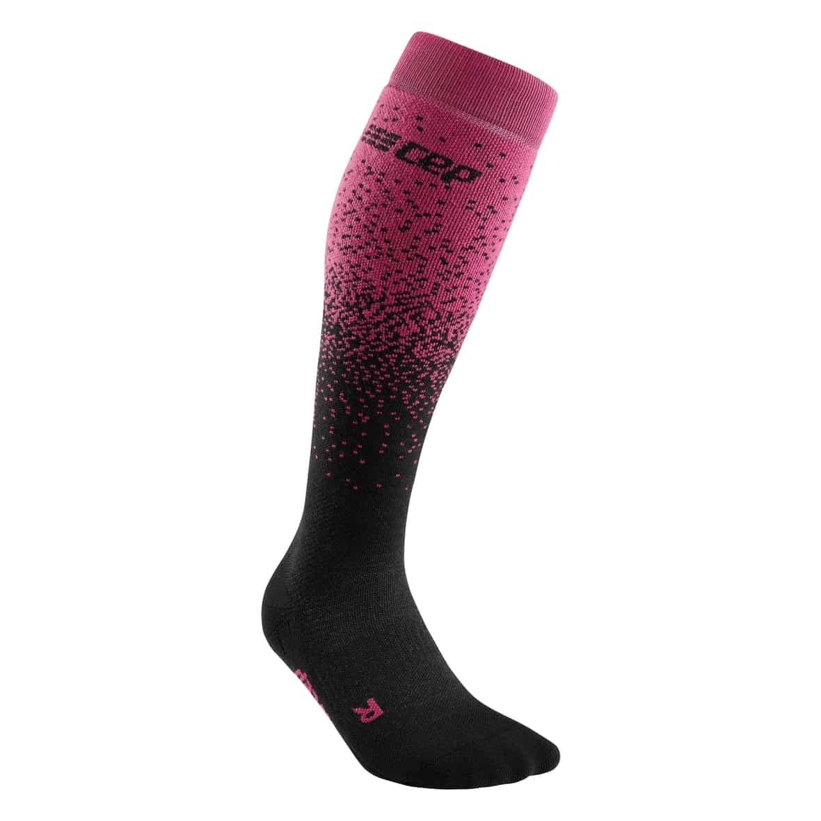 Snowfall Socks Skiing Tall  Damen Skisocken Schwarz_842 | II