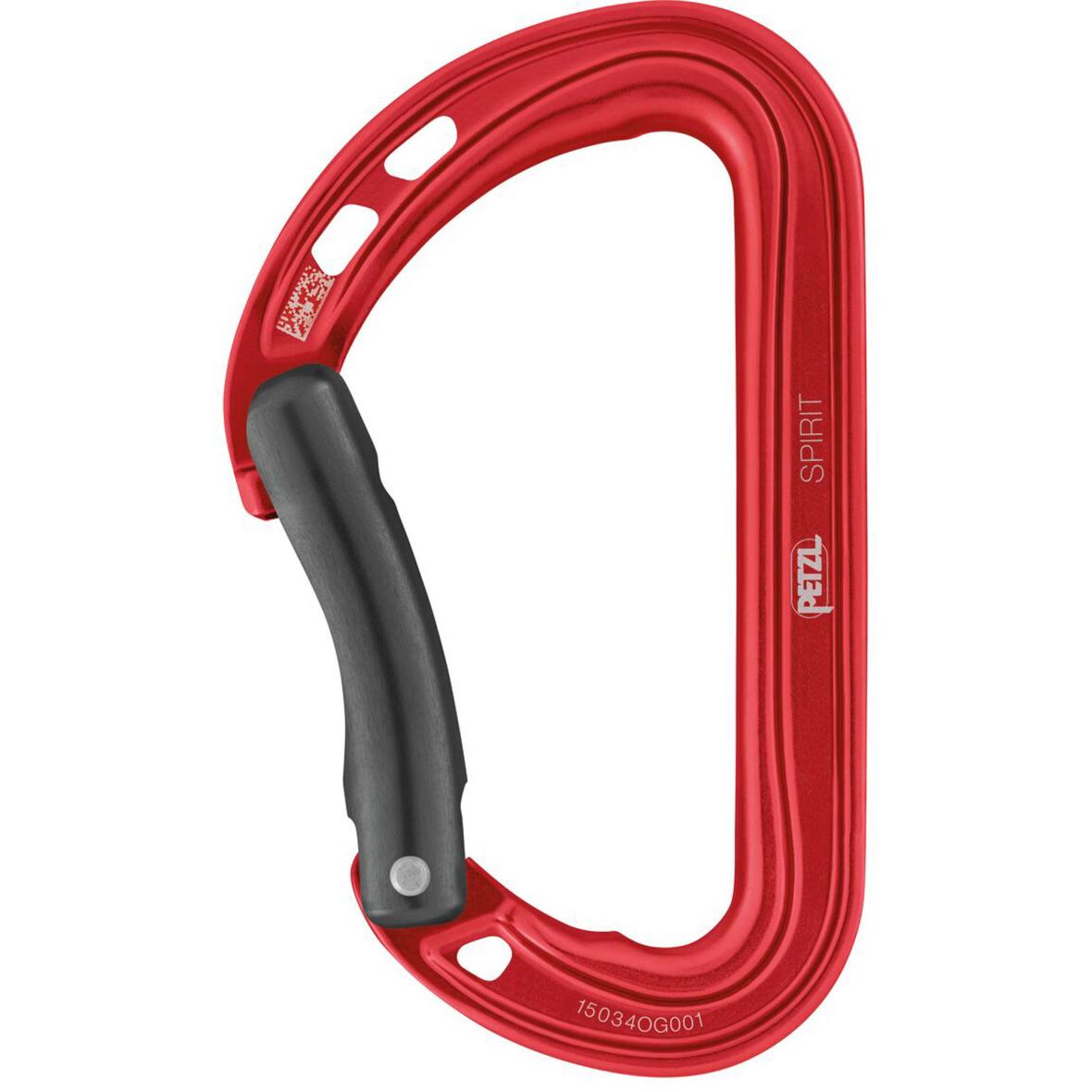 Spirit Gebogen Schnappkarabiner Rot_ROT | one size