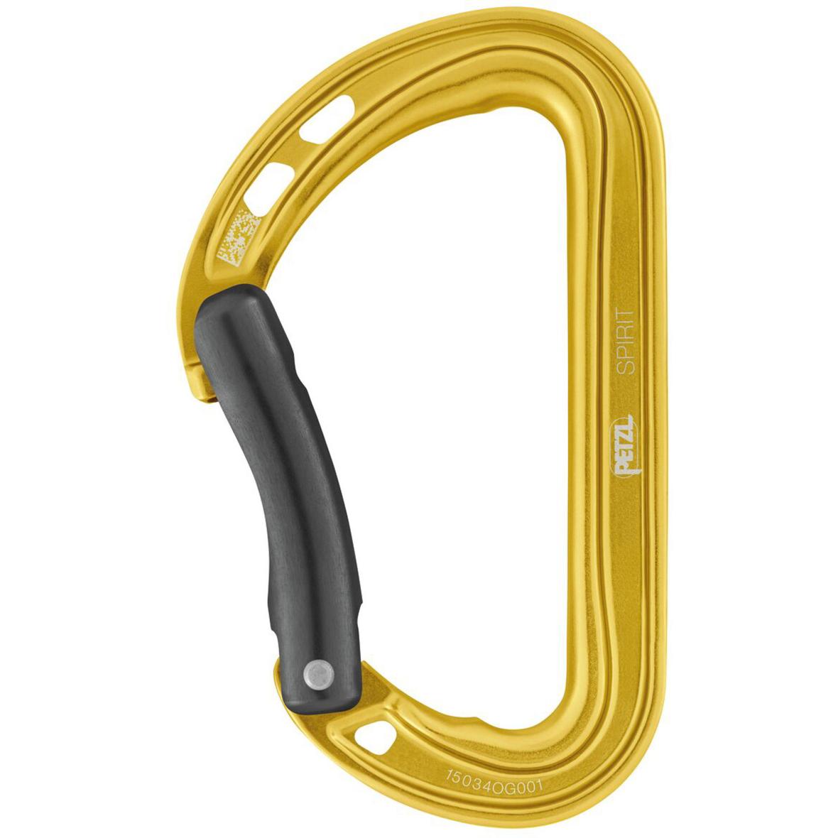 Spirit Gebogen Schnappkarabiner Gelb_GELB | one size
