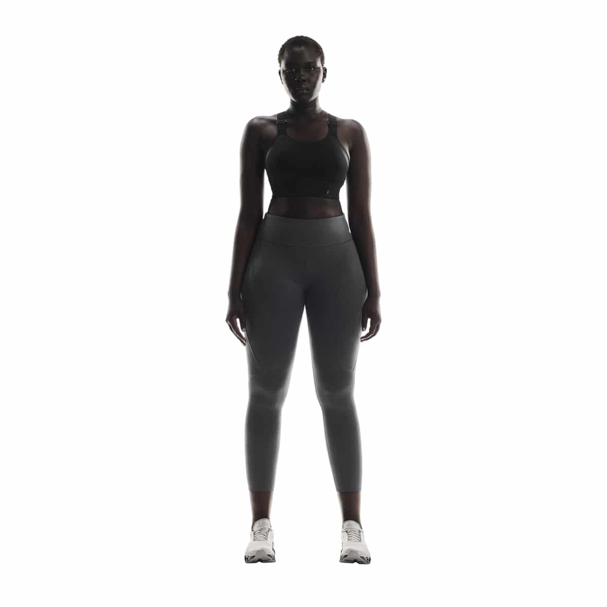 On Performance Tights 7/8 W Damen (Anthrazit XL Größe) Lauftights