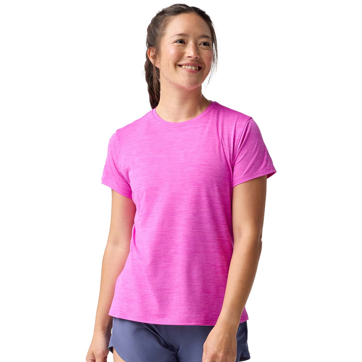 Luxe Damen Laufshirt Pink_512__HTR MAGENTA | S