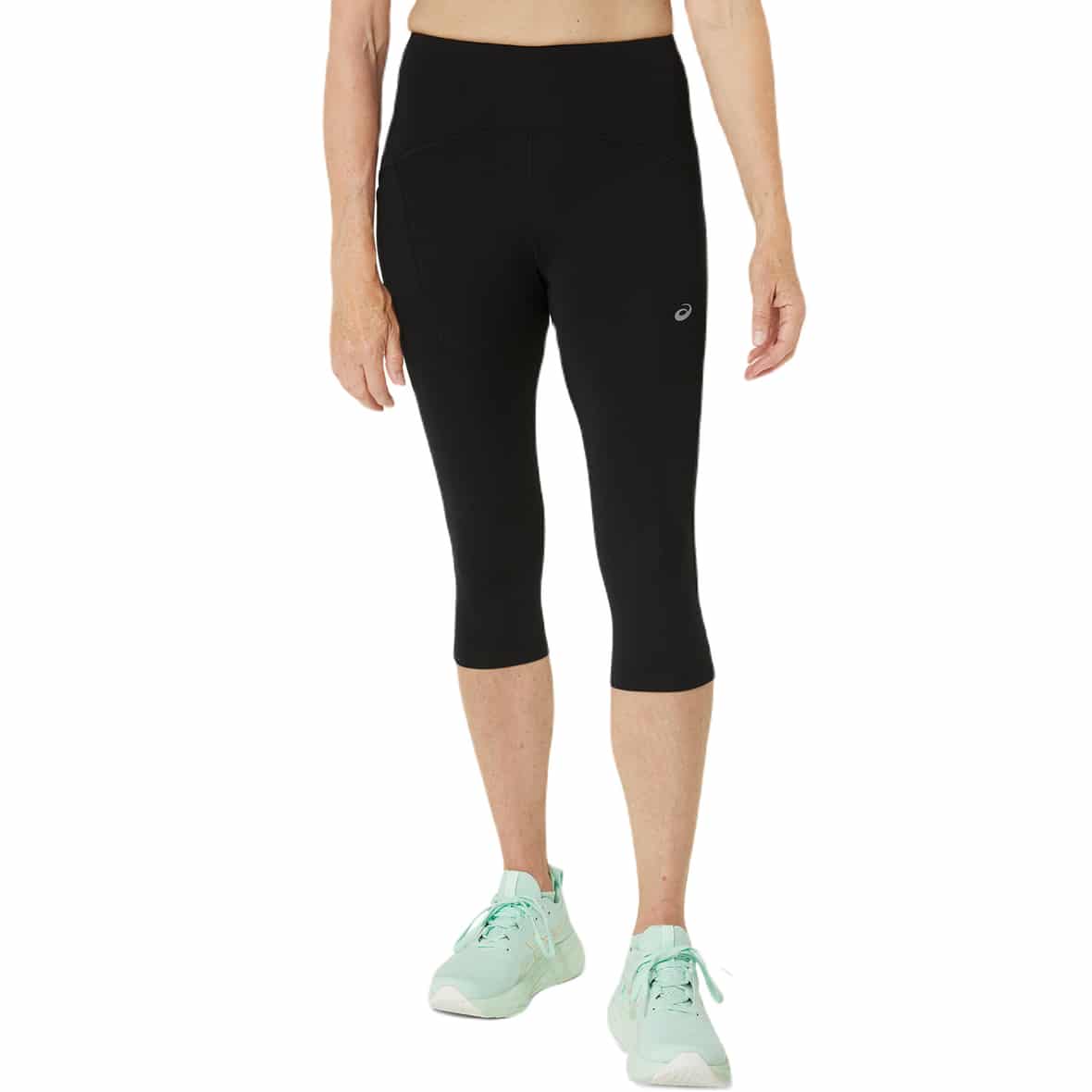 Asics Road High Waist Capri Tight Damen (Schwarz XS ) Laufbekleidung