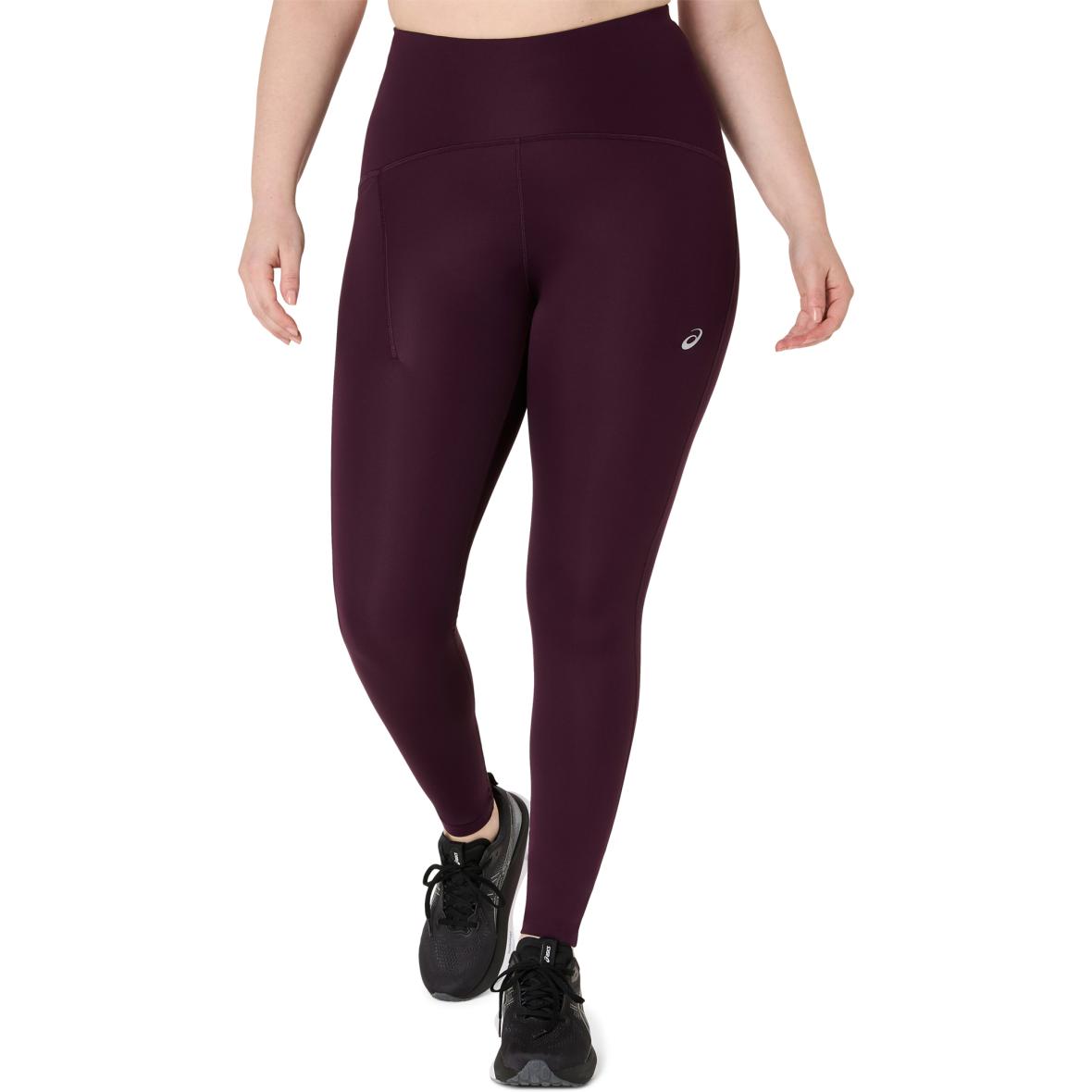 Road High Waist Damen Lauftights Dunkelrot_500__DARK AUBERGINE | XS