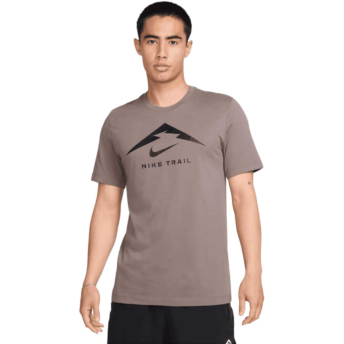 Dri-Fit Tee Trail Logo Herren Laufshirt Anthrazit_289__CAVE STONE/BLACK | M