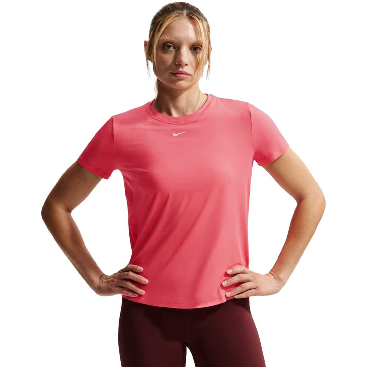 One Classic Dri-Fit Top Damen T-Shirt Pink_897__SEA CORAL/WH | S