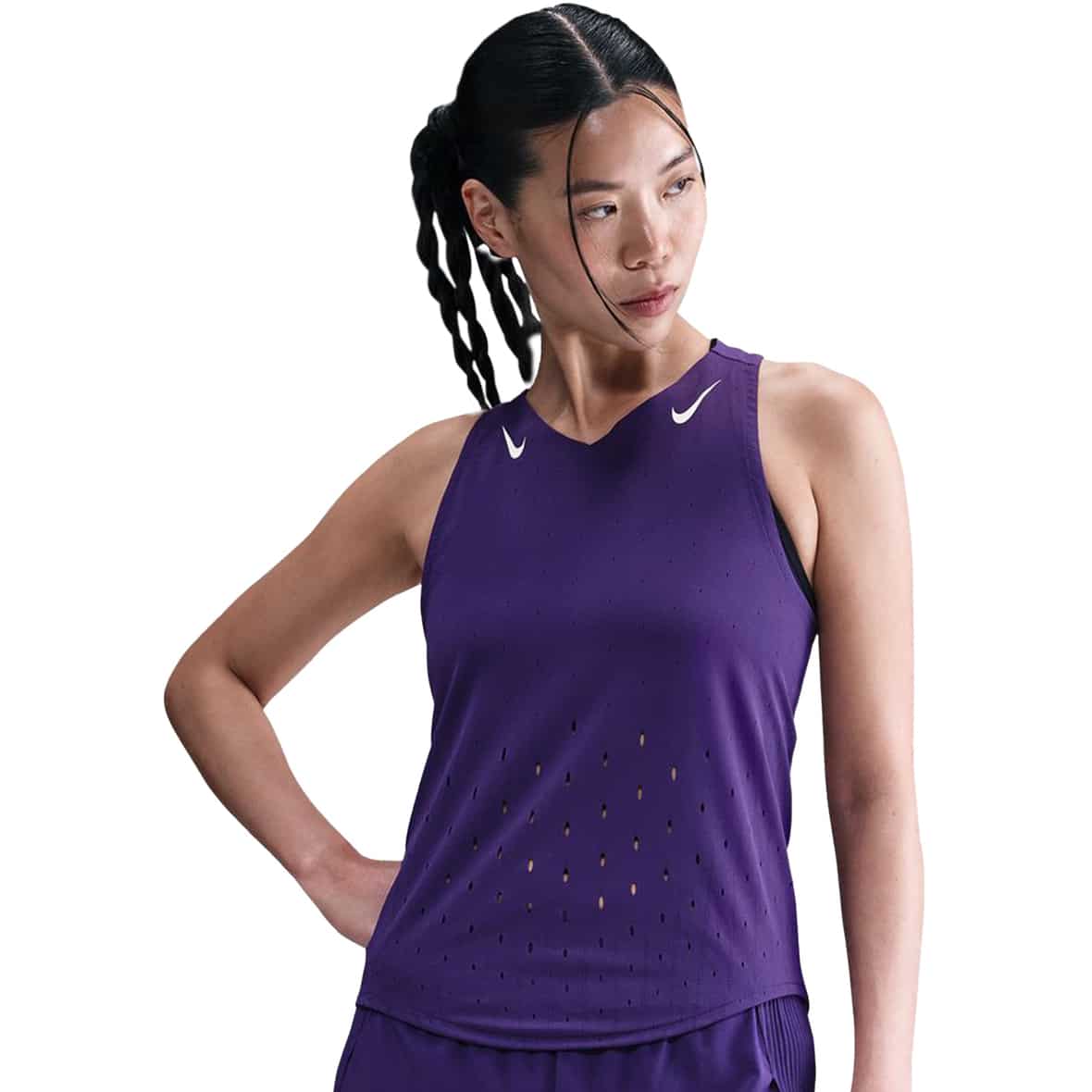 Aeroswift Dri-Fit ADV Singlet Damen Laufshirt Violett_547__COURT PURPLE/WHITE | XS