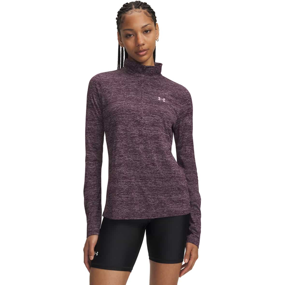 Tech Twist Halfzip  Damen Longsleeve Pflaume_526 | M
