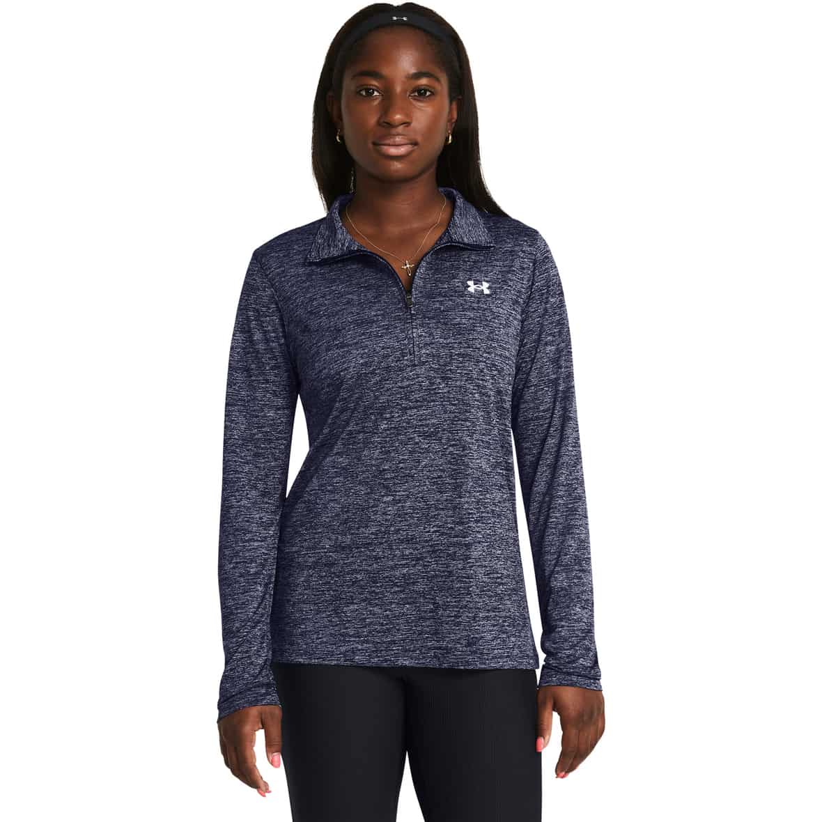 Tech Halfzip Damen Longsleeve Dunkelblau_410 | L