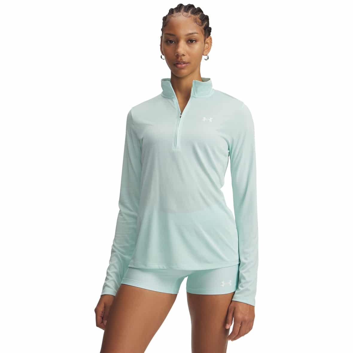 Tech Twist Halfzip  Damen Longsleeve Türkis_703 | L