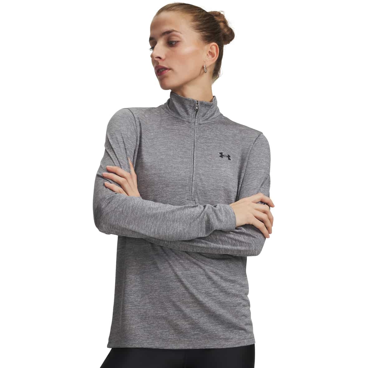 Tech Twist Halfzip  Damen Longsleeve Grau_709 | S