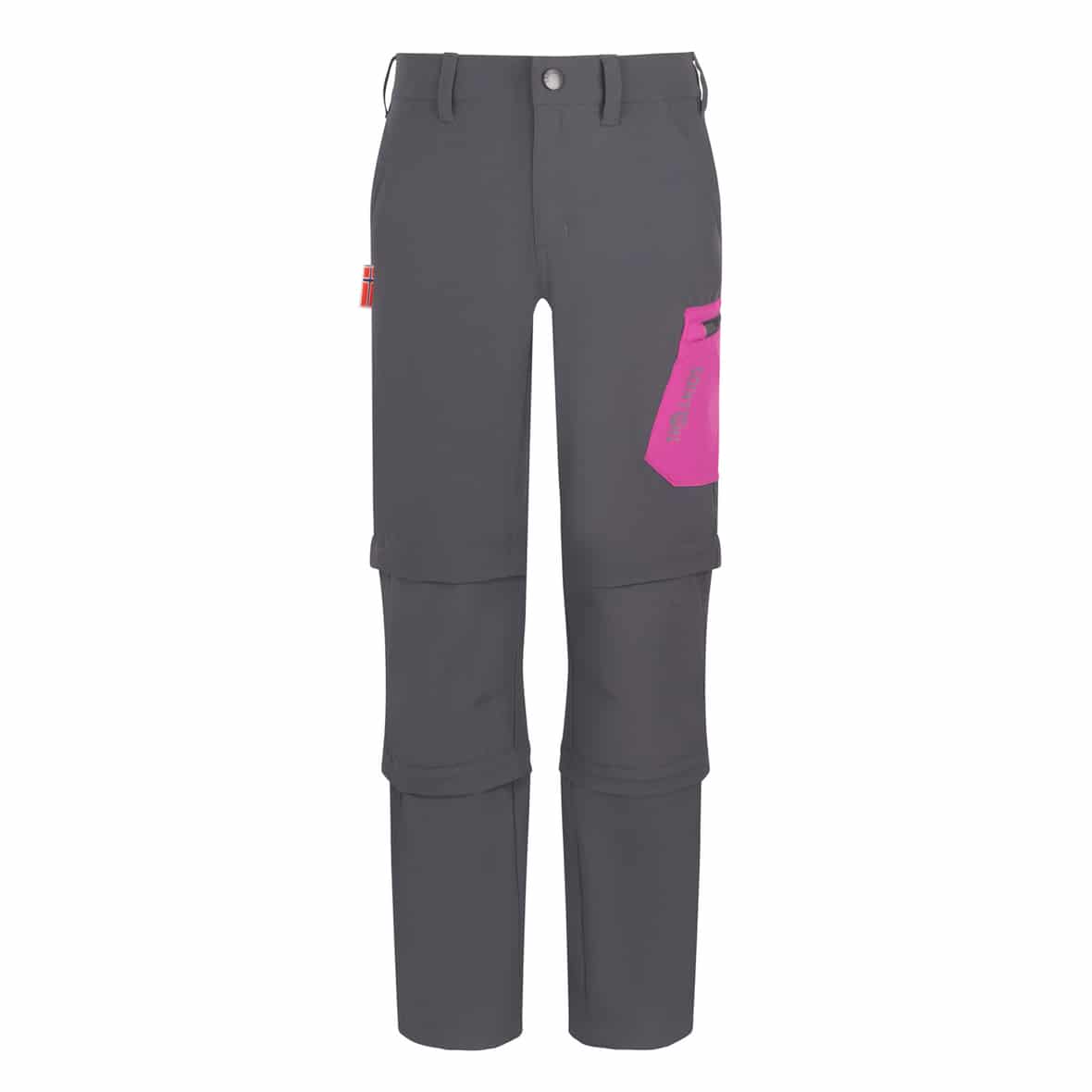 Preikestolen Double Kinder Zip-Off-Hose Anthrazit_614__GRAPHITE/FRE | 116