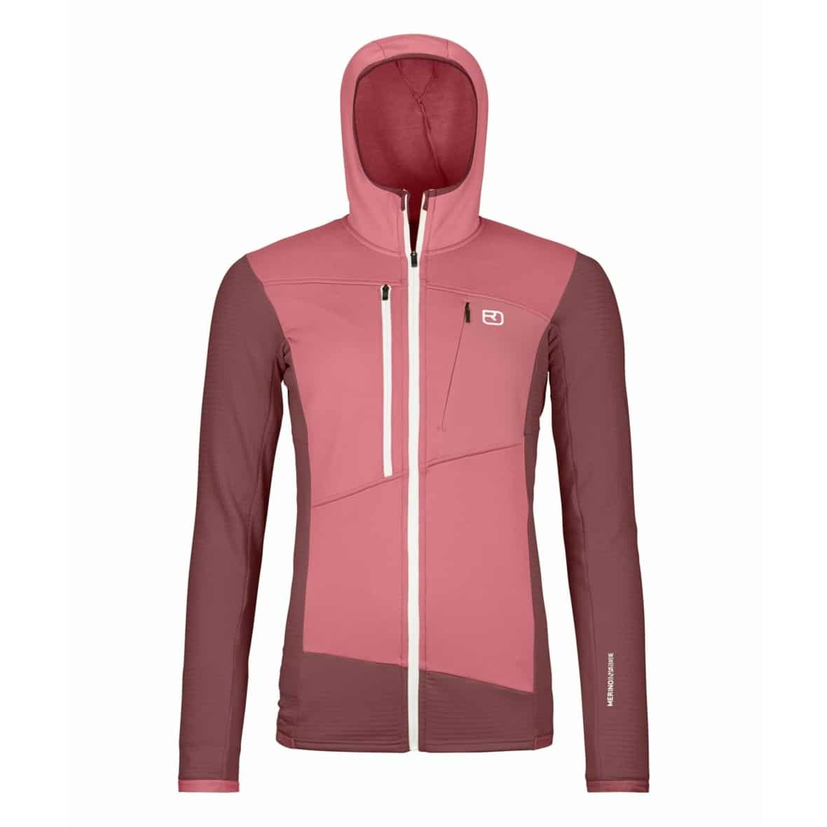 Ortovox Fleece Grid Hoody W Damen (Beere XL ) Fleecejacken