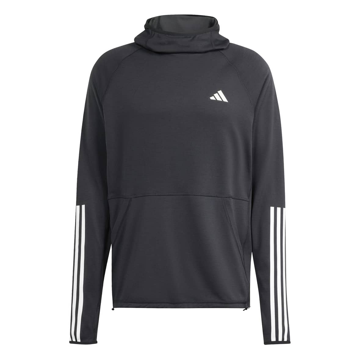 adidas M Own The Run E 3 Stripes Hoodie Herren (Schwarz XL) Fitnessbekleidung