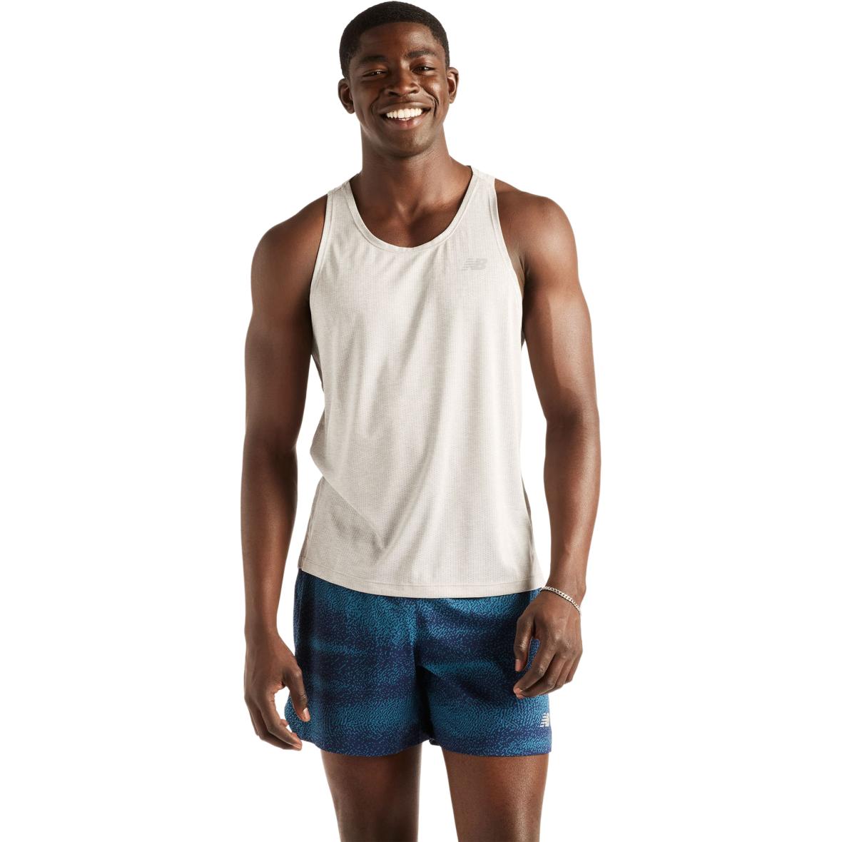 RC Essential Singlet Herren Laufshirt Hellgrau_AG | L