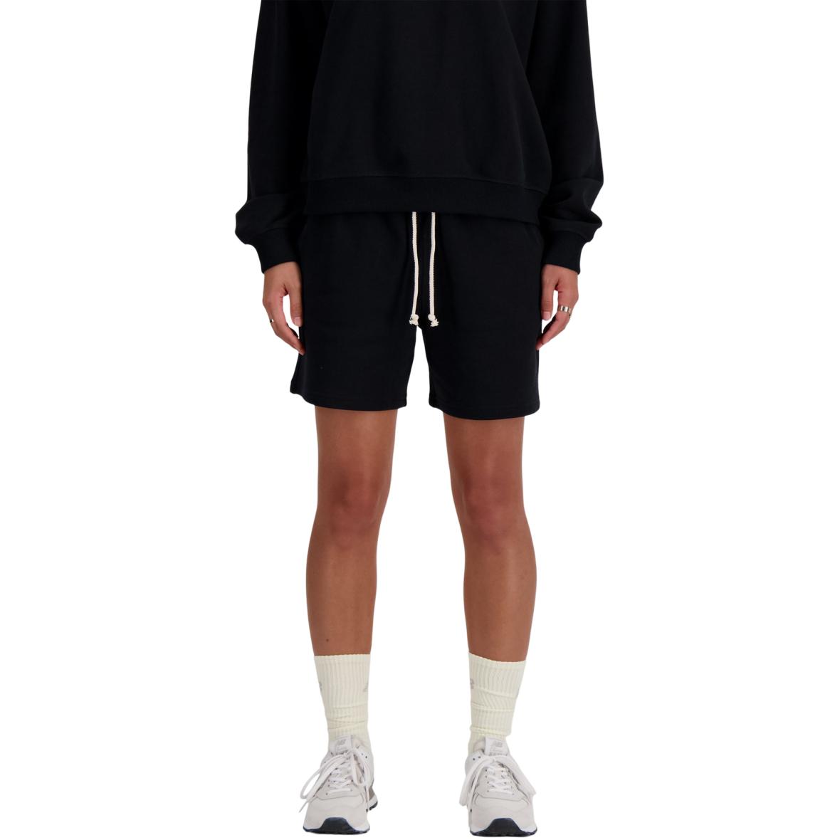 Athletics French Terry  Damen Shorts Schwarz_BK | L