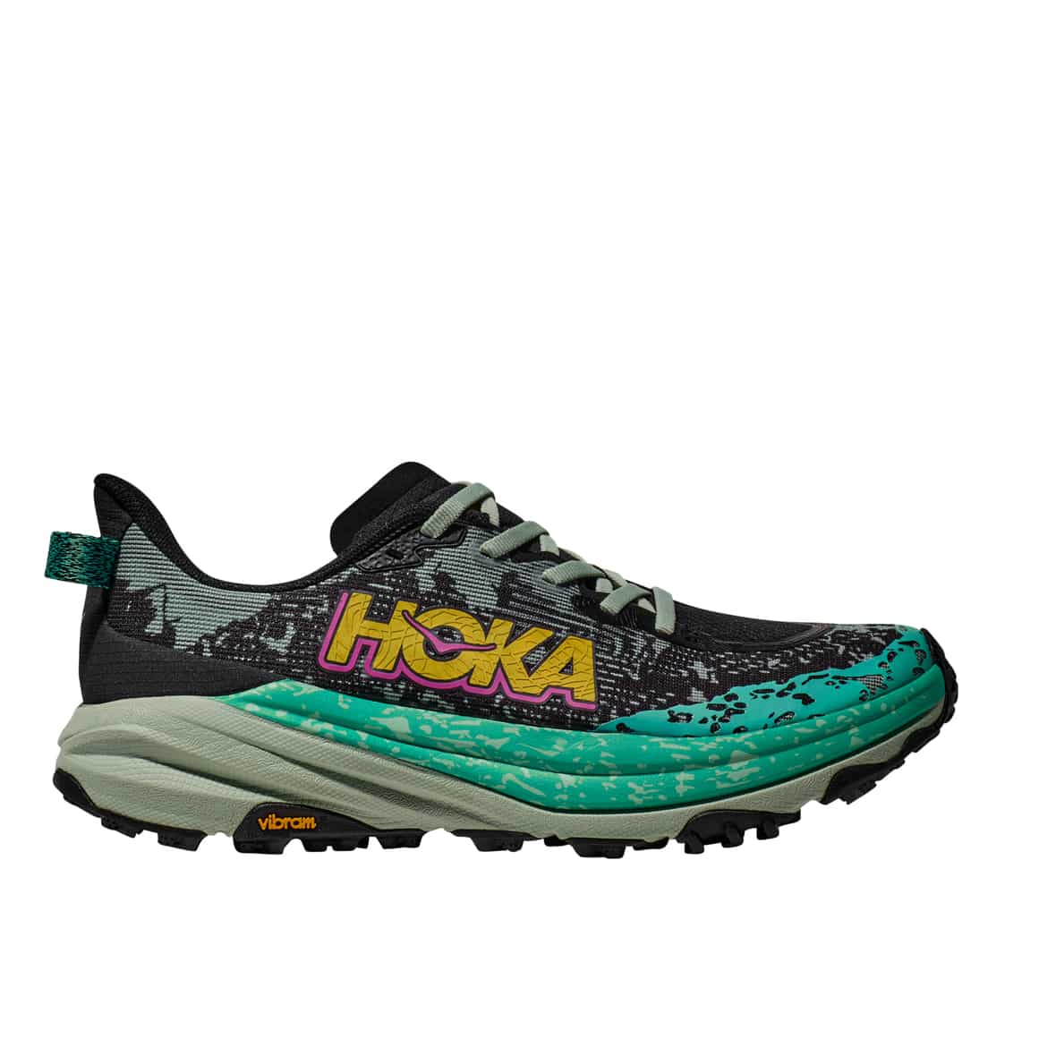 Hoka Speedgoat 6 w Damen (Schwarz 9,5 US, 42 EU) Trailrunningschuhe