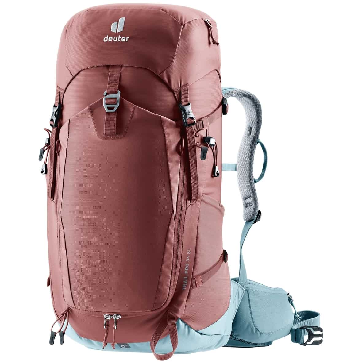 deuter Trail Pro 34 SL Damen (Dunkelrot one size) Wanderrucksäcke