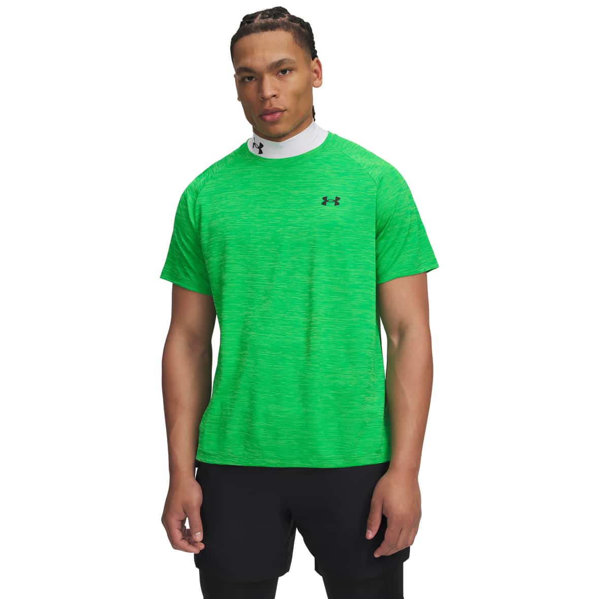 Tech Textured Herren T-Shirt Grün_993 | L