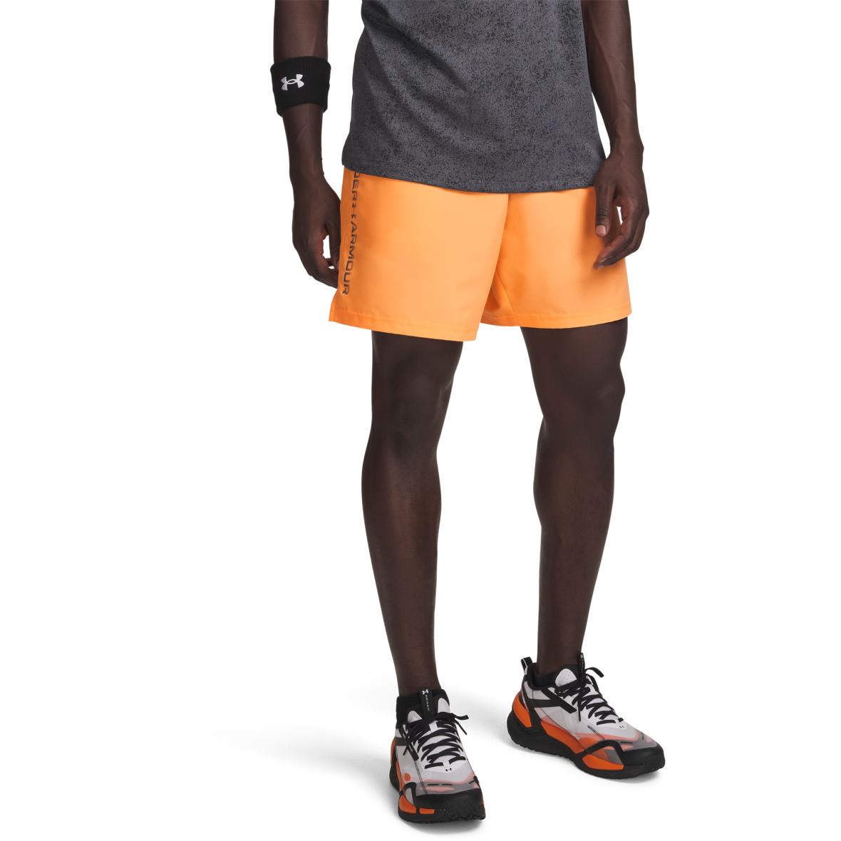 Tech Woven Wordmark Herren Shorts Orange_870 | L