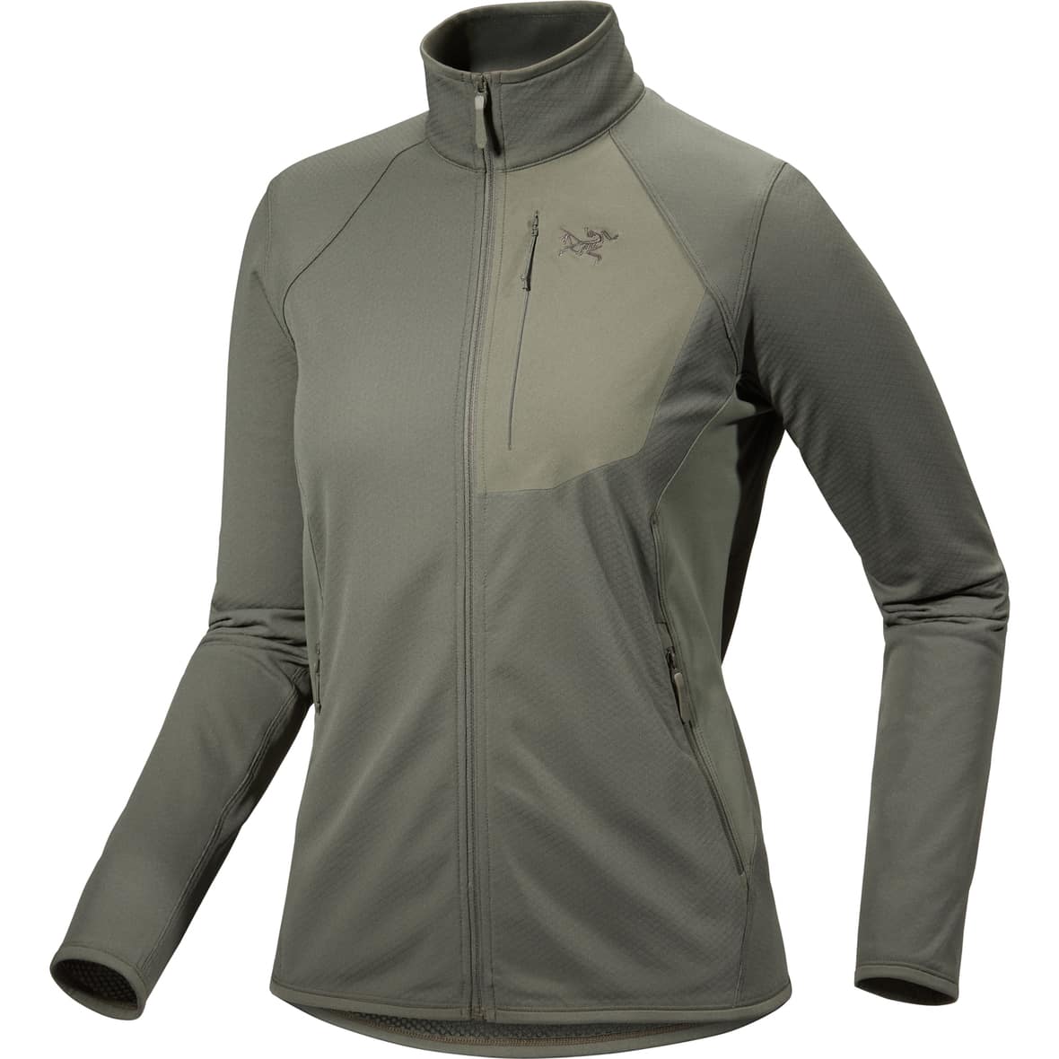 Arcteryx Delta Fleece Jacke W Damen (Oliv XL ) Fleecejacken