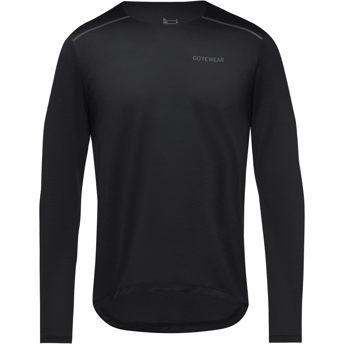 GOREWEAR Contest 2.0 Long Sleeve Tee Mens Herren (Schwarz M Größe) Laufbekleidung