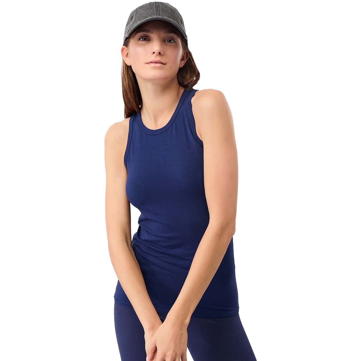 Always Fit Damen Tanktop Dunkelblau_SEPIA INK | XS