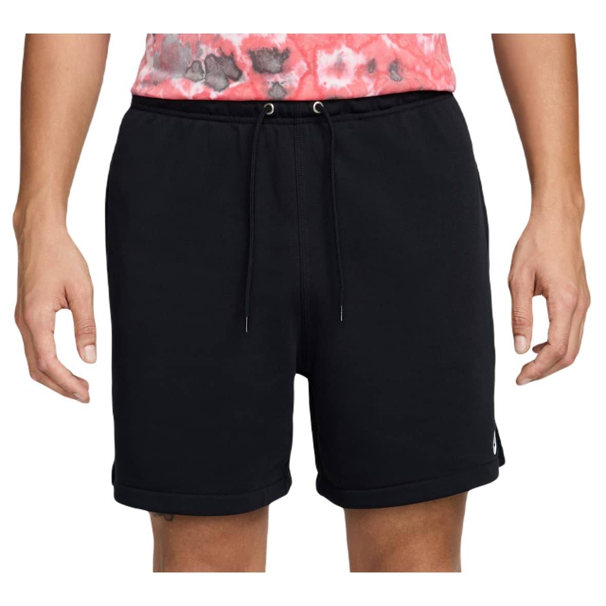 Club Flow French Terry  Herren Shorts Schwarz_010__BLACK/BLACK/WHITE | XXL