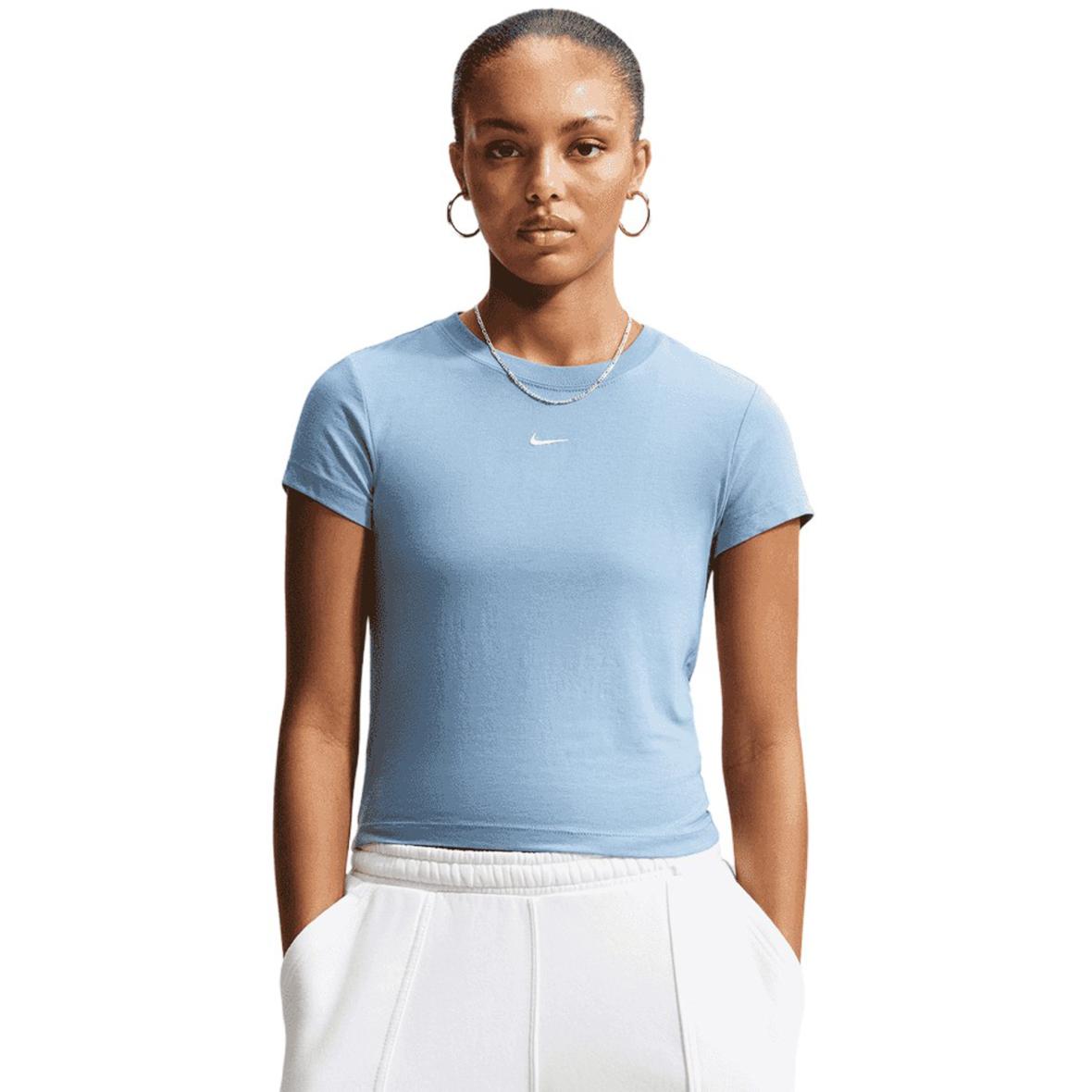 Sportswear Chill Knit Damen T-Shirt Hellblau_486__WORK BLUE | XS