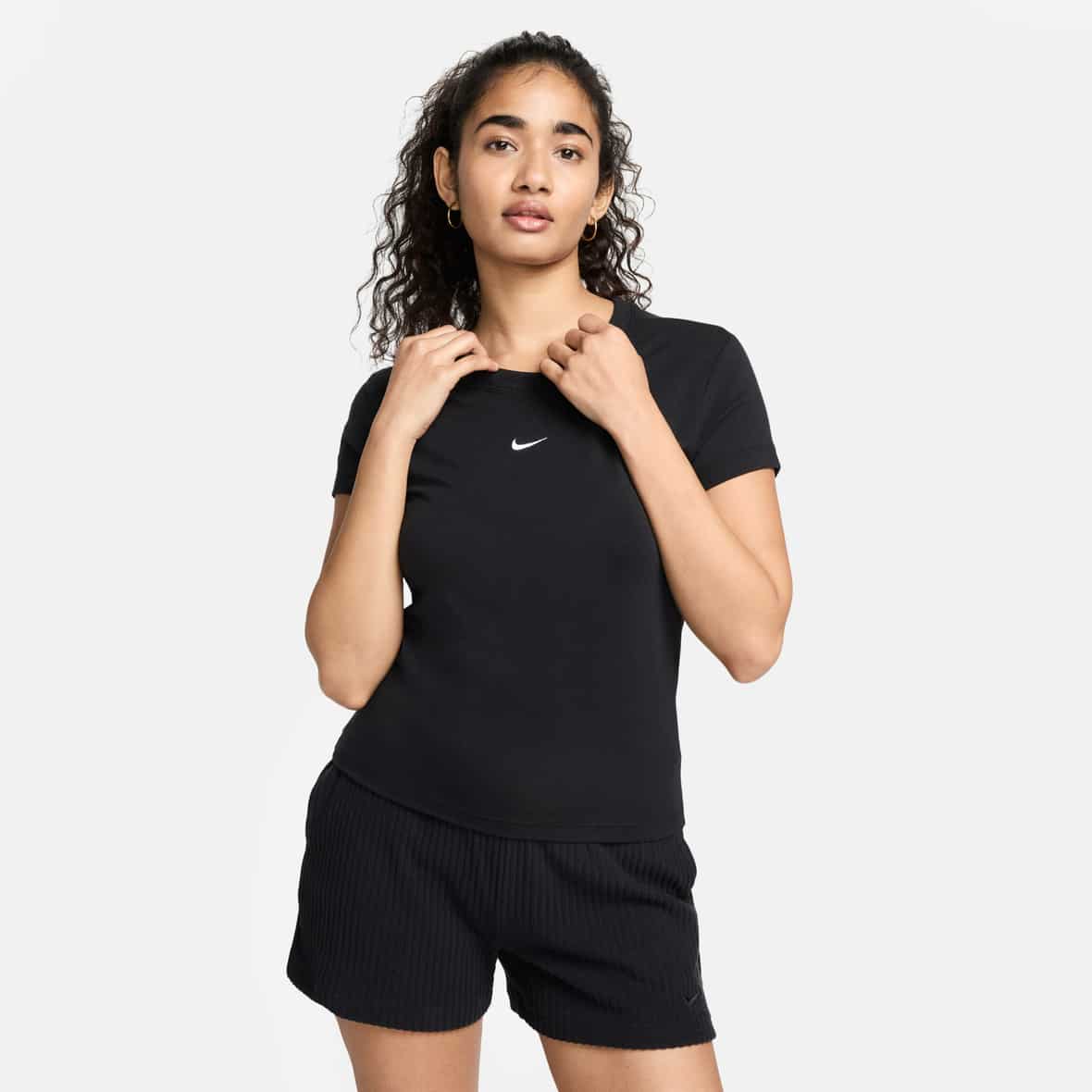 Sportswear Chill Knit Damen T-Shirt Schwarz_010__BLACK/WHITE | S