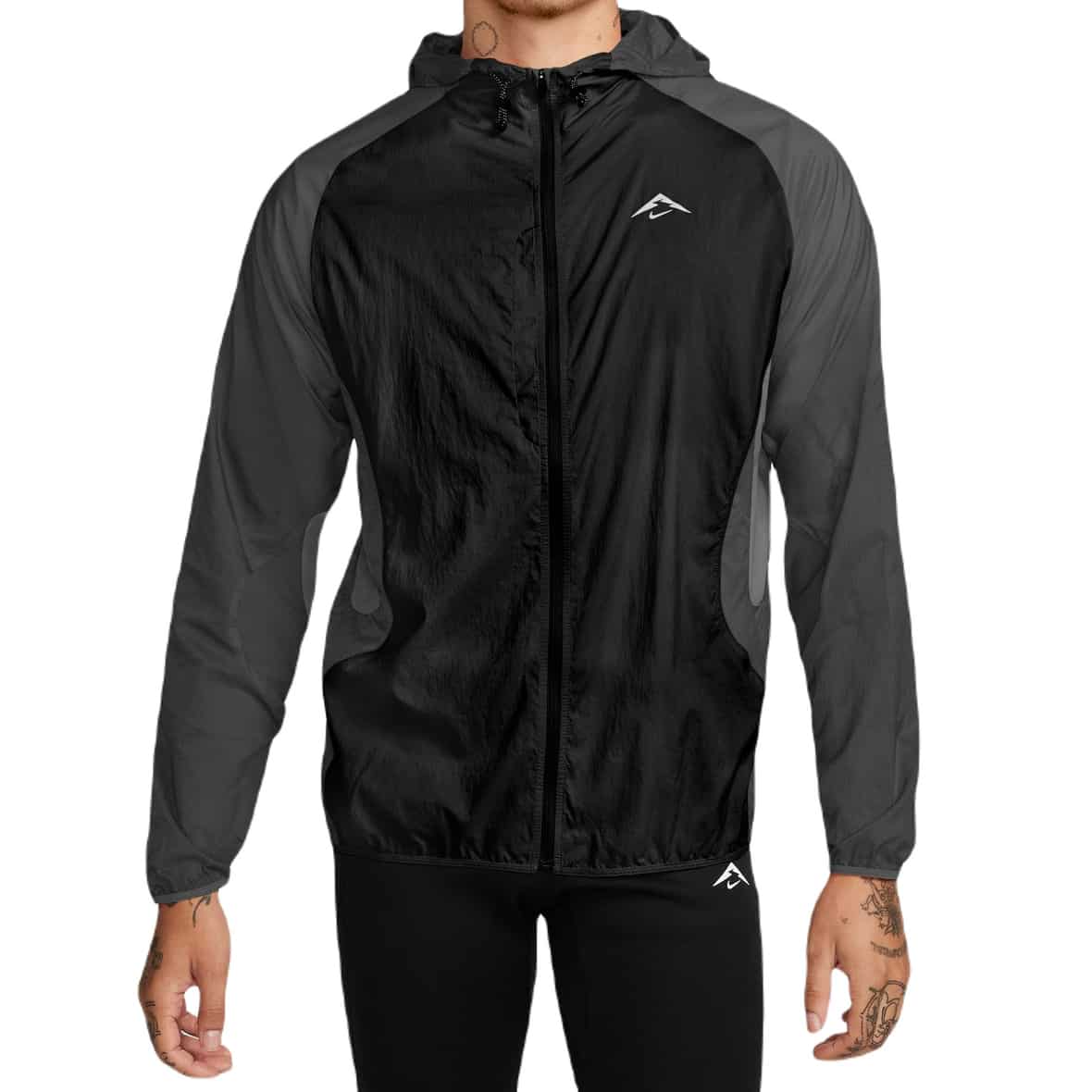 Nike M NK Trail Aireez Jacke Herren (Schwarz XL ) Laufbekleidung