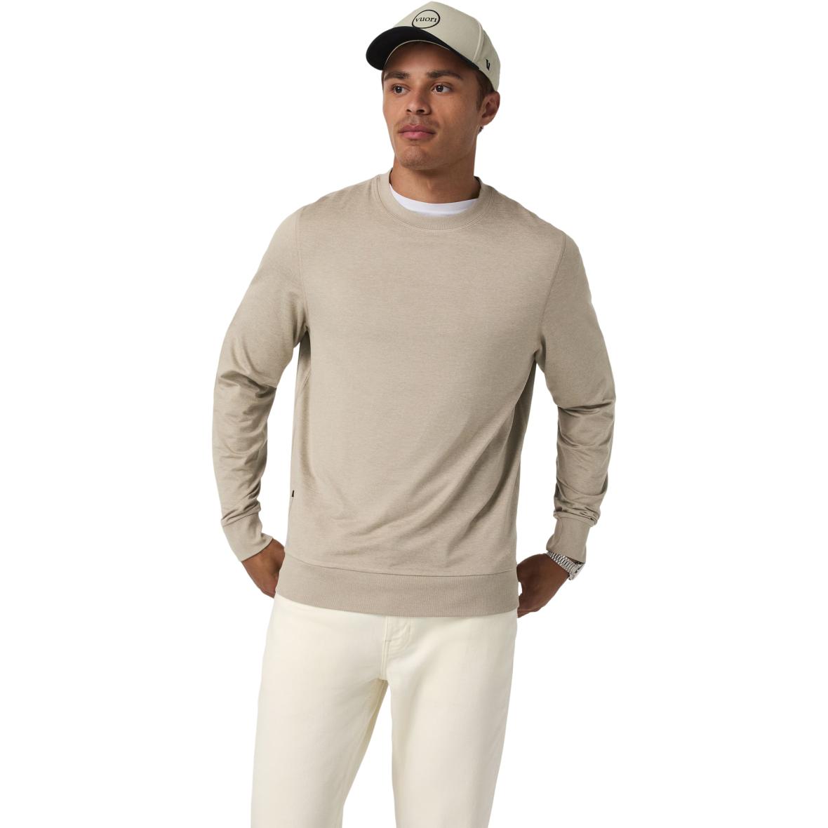 Ponto Performance Crew Herren Sweatshirt Beige_HTF | S