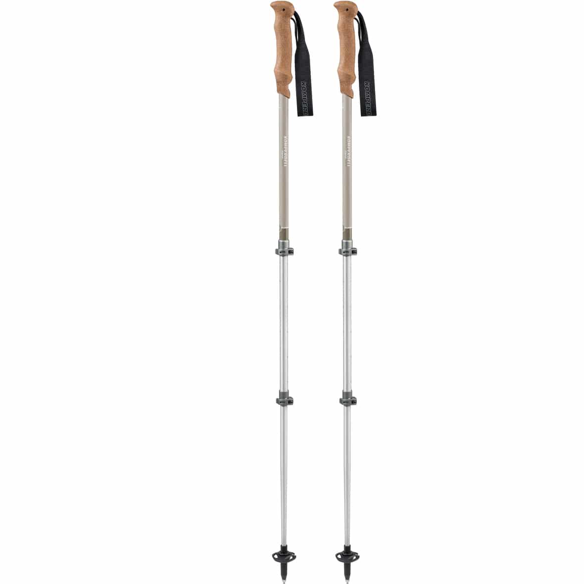 Ridgehiker Cork Powerlock Compact Wanderstöcke Silber_10__SAND/SILBER | PAAR
