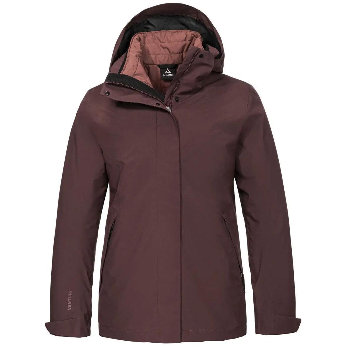 Style Tamina 3in1 Damen Doppeljacke Dunkelrot_3765 | 44