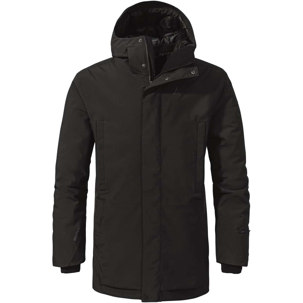 Style Crivat  Herren Parka Schwarz_9990 | 46