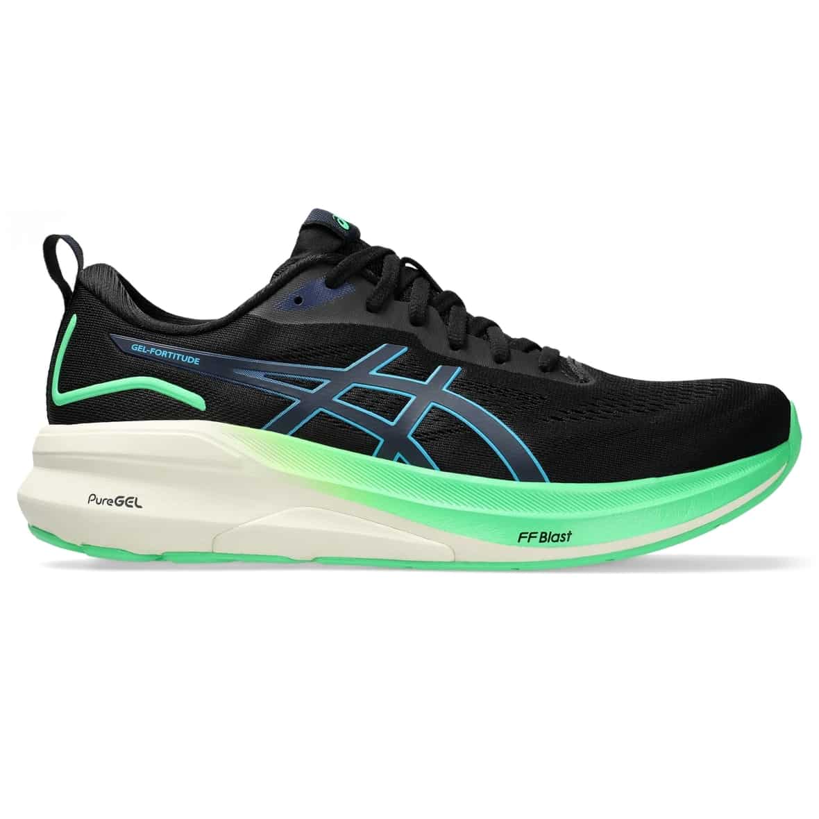 Asics Gel Fortitute Herren (Schwarz 12 US, 46.5 EU) Laufschuhe