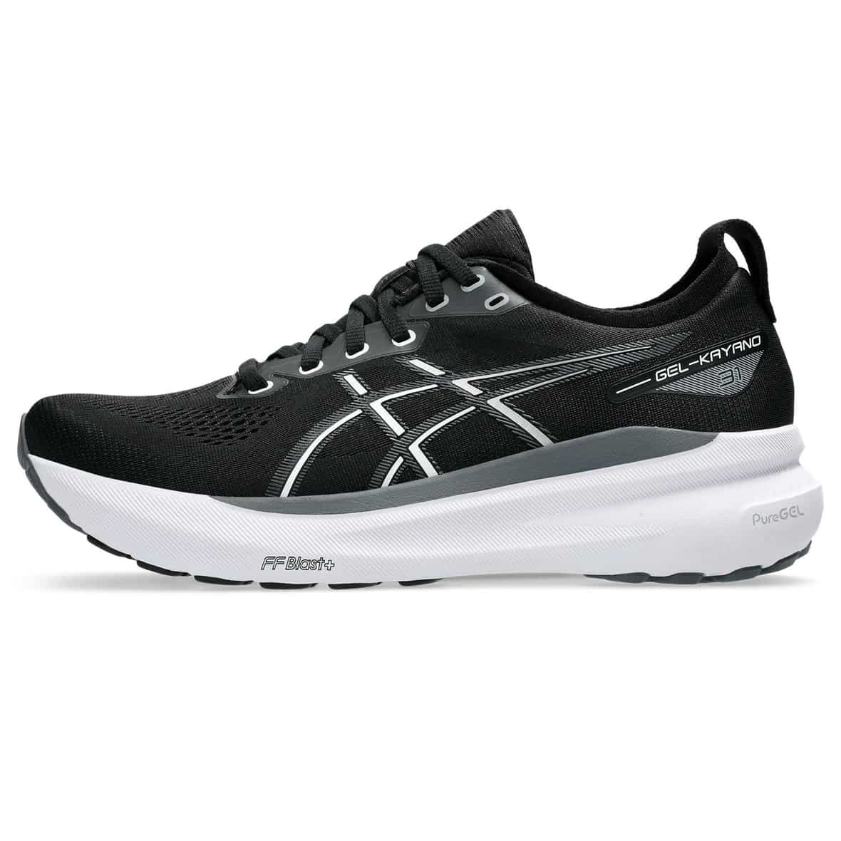 Asics Gel Kayano 31 (Weite 2E - breit) Herren (Schwarz 8,5 US, 42 EU) Laufschuhe