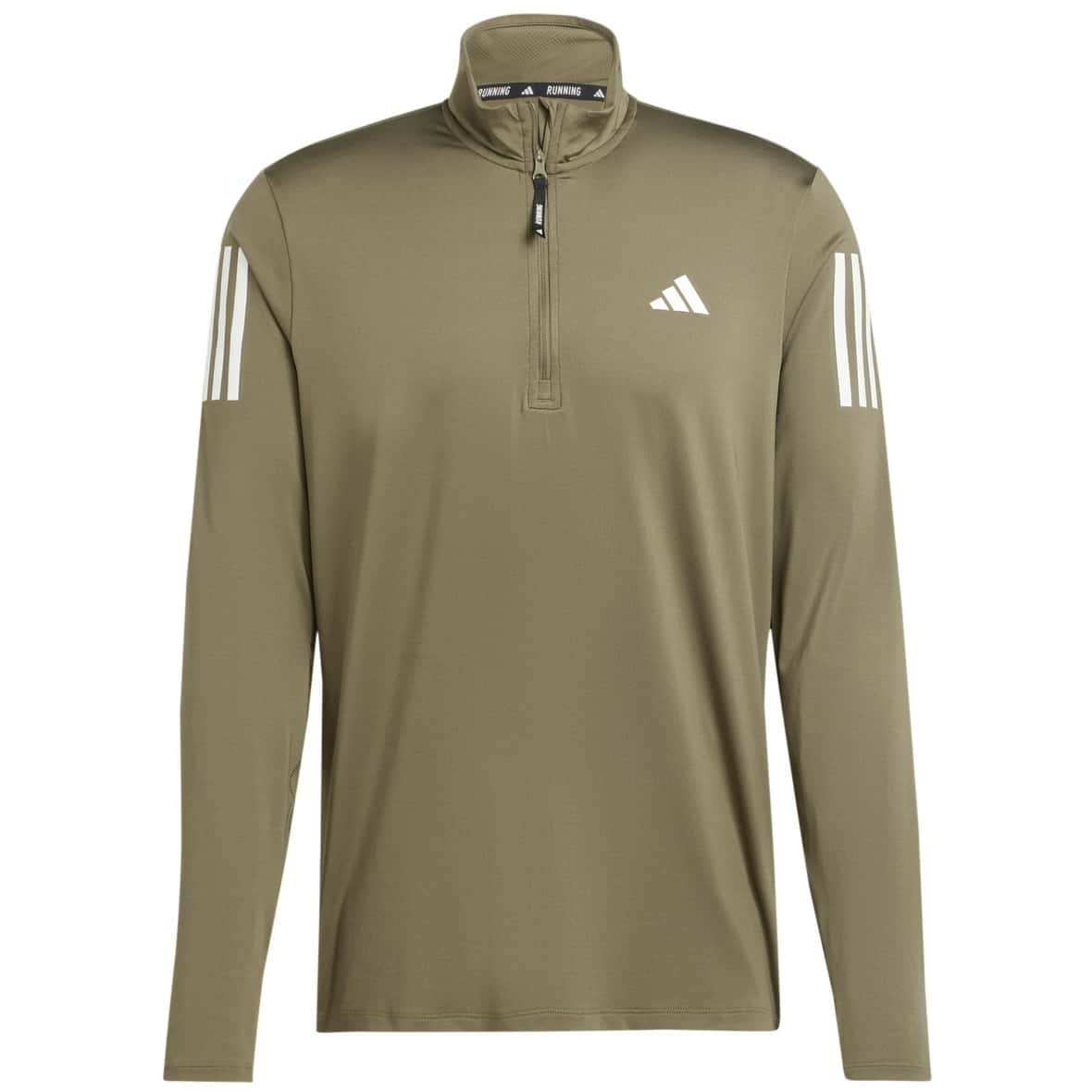 adidas M Own The Run B Half-Zip Herren (Schlamm L) Laufbekleidung