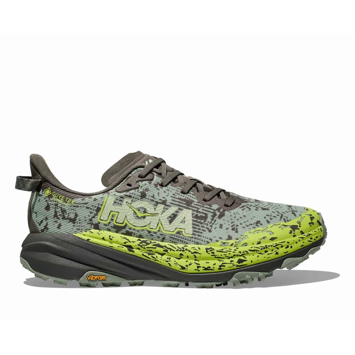 Hoka Speedgoat 6 GTX Herren (Grau 11,5 US, 46 EU) Laufschuhe