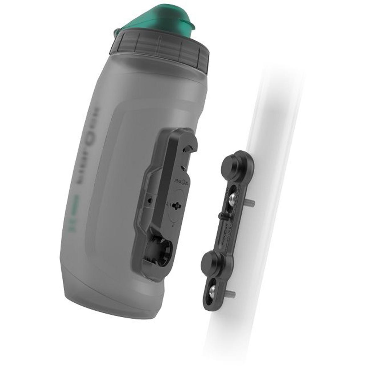 Twist Antibacterial 590 ml + Bike Base Trinkflasche Schwarz_TRANSPARENT BLACK | one size