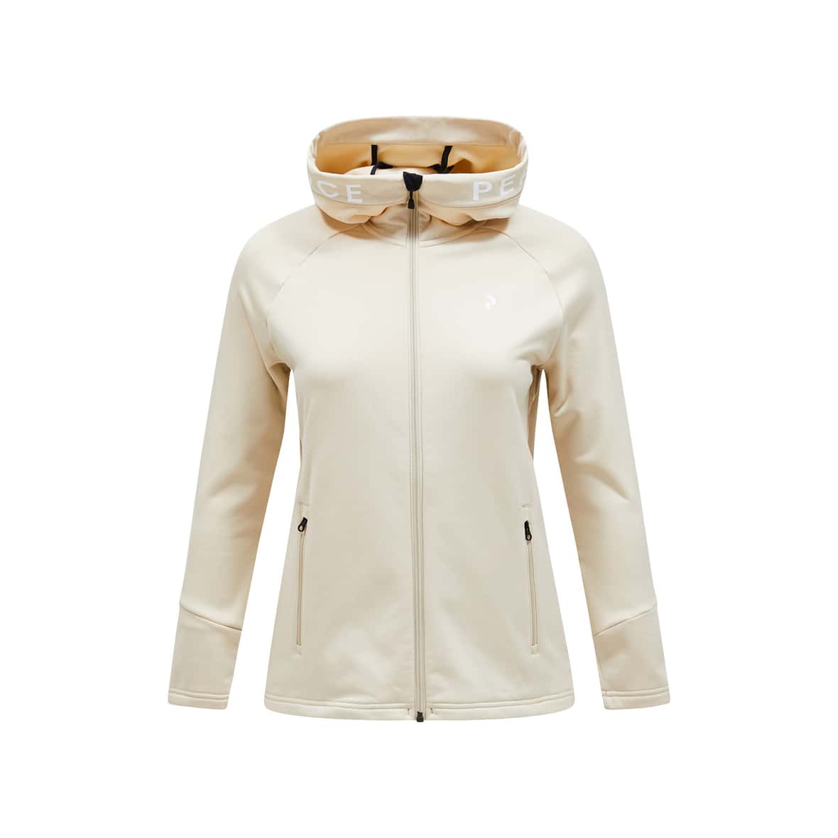 Peak Performance W Rider Zip Hood Damen (Beige XL) Fleecejacken