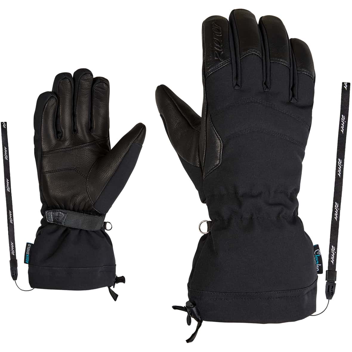 Kilatana-Z Damen Fingerhandschuhe Schwarz_12 | 6
