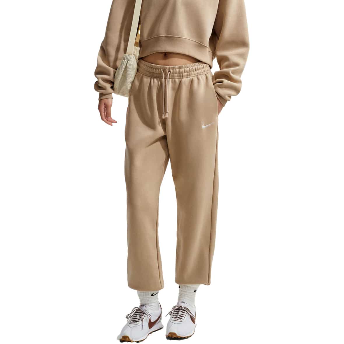 Phoenix Fleece Damen Trainingshose Hellbraun_286__LINEN/SAIL | M