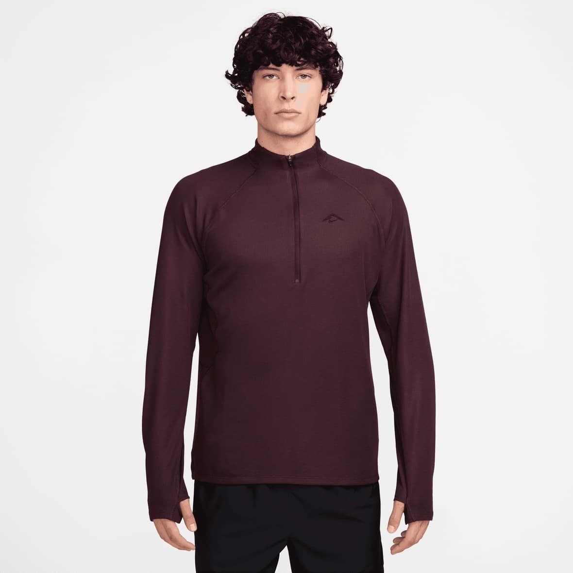 Dri-Fit Trail Midlayer Half-Zip Herren Laufshirt Dunkelrot_652__BURGUNDY CRUSH/BLACK | XL