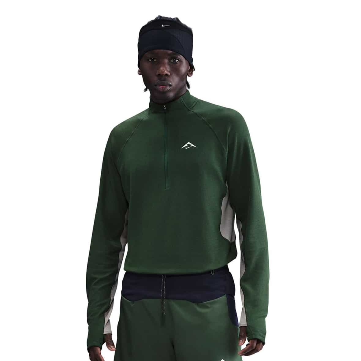 Dri-Fit Trail Midlayer Half-Zip Herren Laufshirt Grün_323__FIR/CLAY GREEN/SUMMIT WHITE | XL