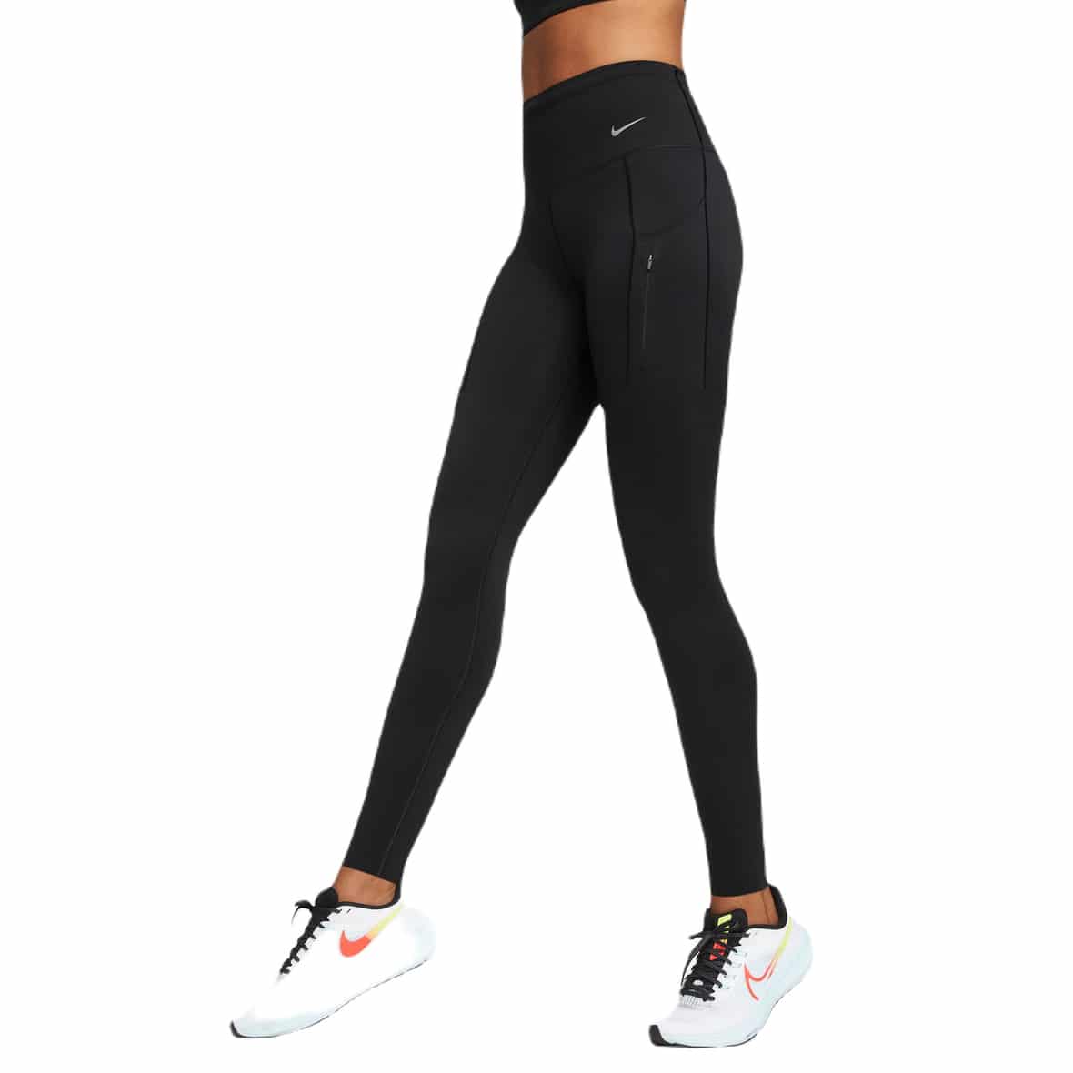 Nike W NK Dri-Fit Go High-Rise Tight Damen (Schwarz S) Laufbekleidung