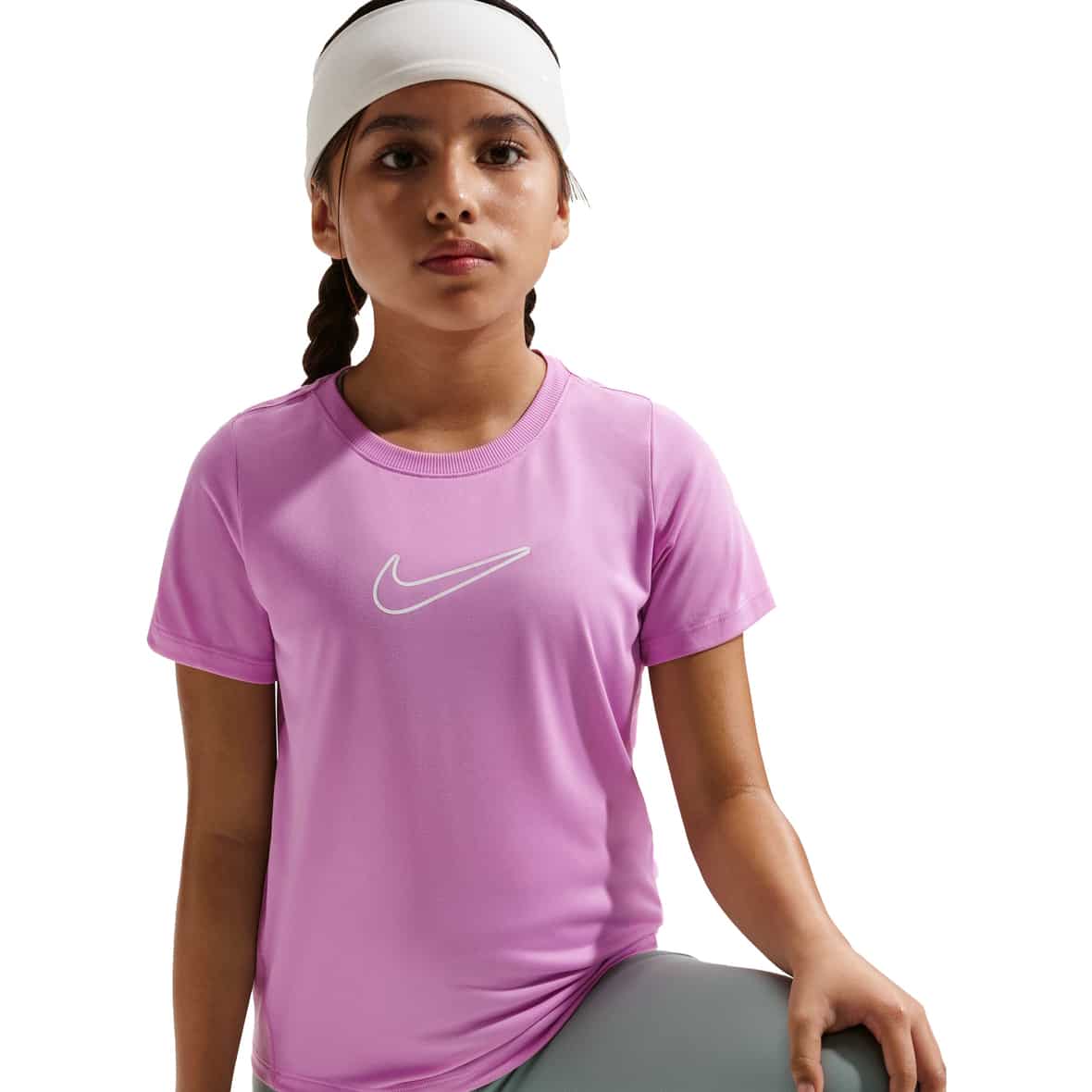 Dri-Fit One Standard Kinder Funktionsshirt Violett_503__LT MAGENTA/W | L