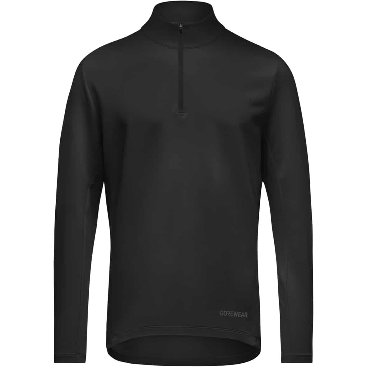 GOREWEAR Everyday Mid 1/4-Zip Mens Herren (Schwarz XXL)